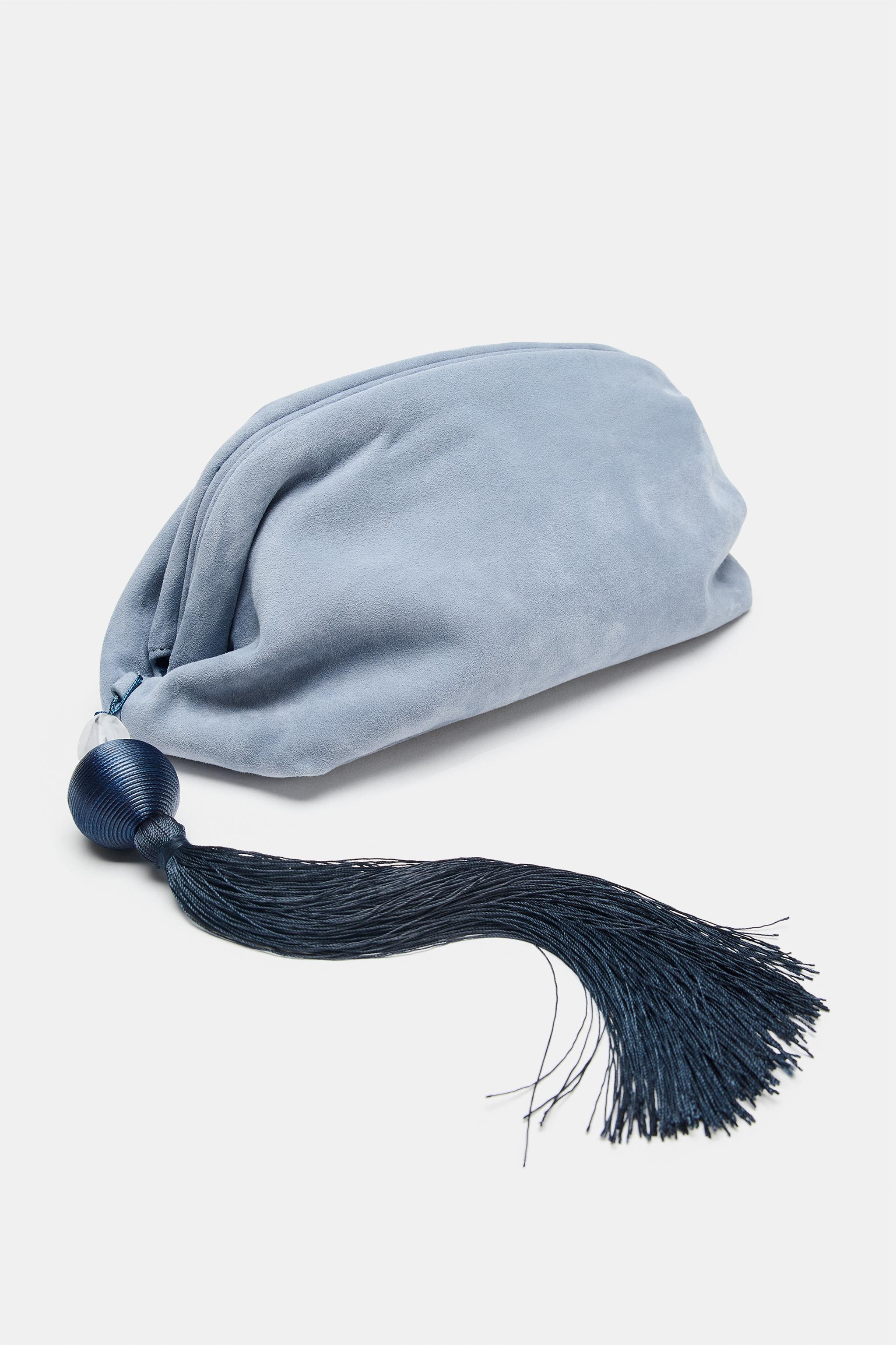 SUEDE CLUTCH BAG